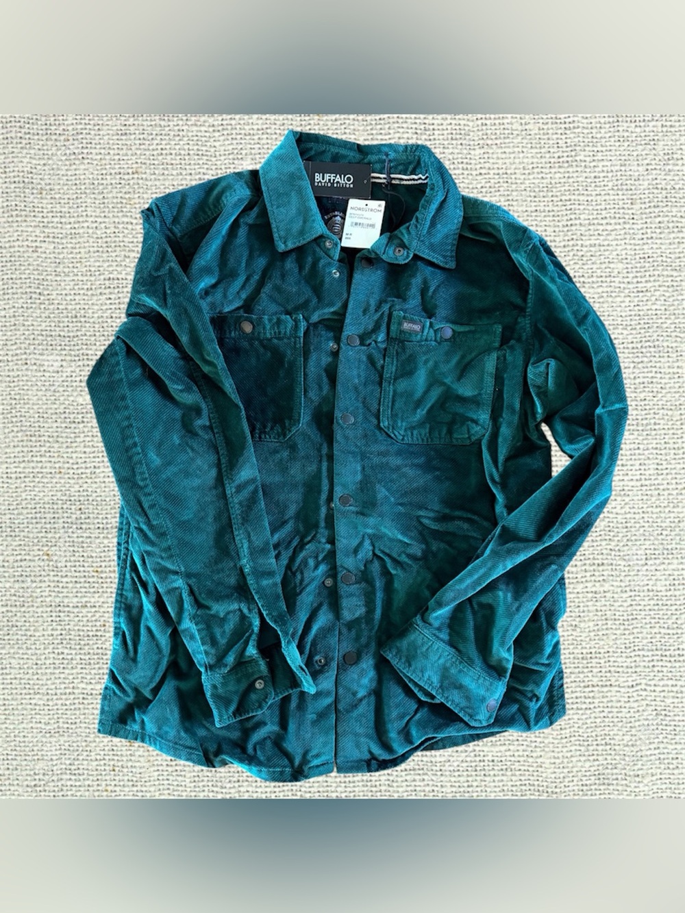 NWT Buffalo David Bitton Corduroy Overshirt Jacket Medium